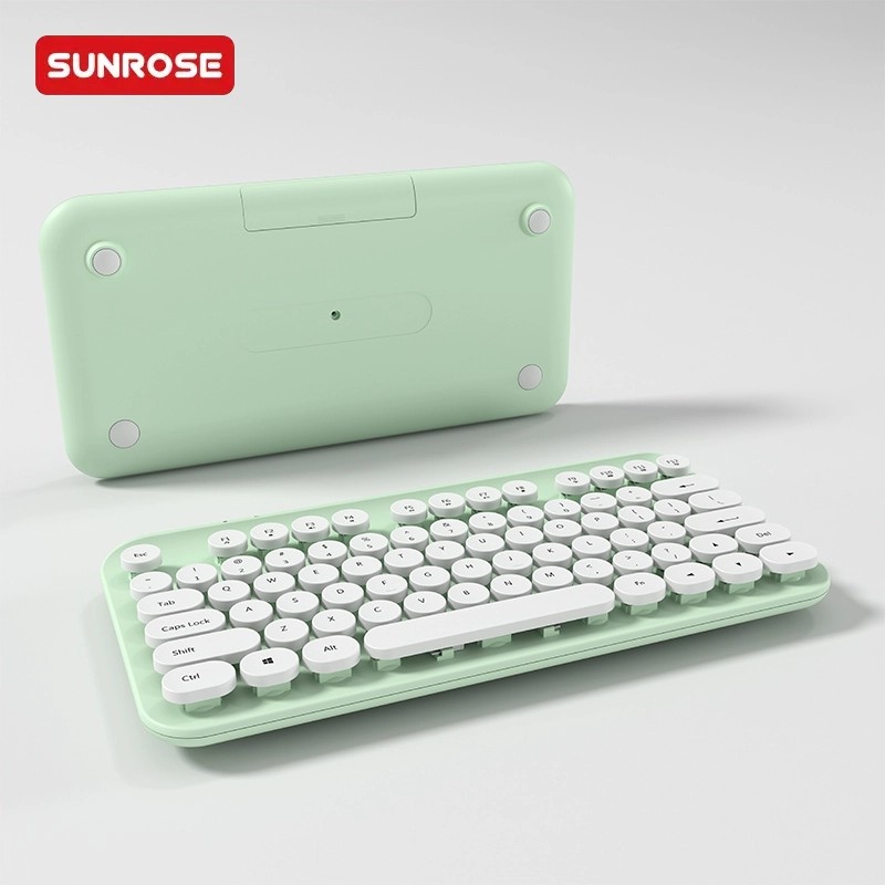 SUNROSE精晟小太阳QT-01可爱朋克无线键盘