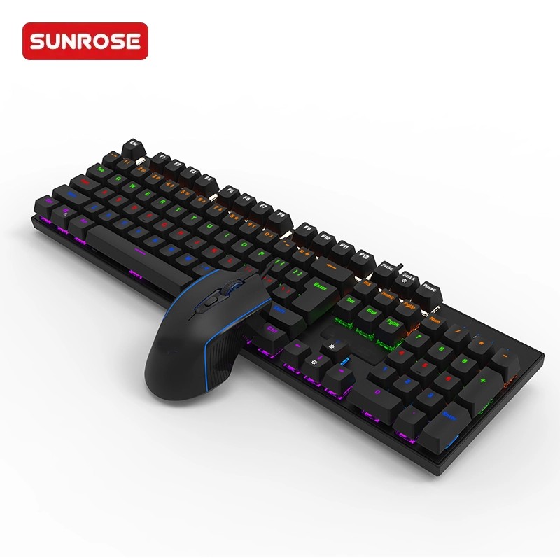 SUNROSE精晟小太阳 T710有线机械键盘和鼠标套餐