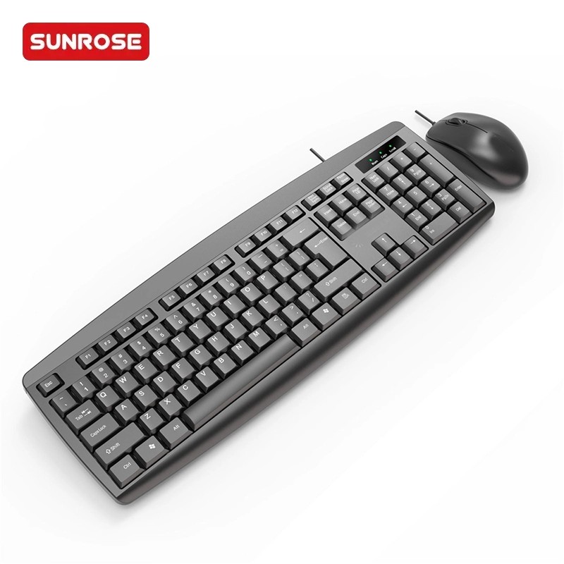 SUNROSE精晟小太阳 T13s 办公有线键盘鼠标组合