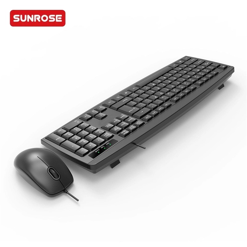 SUNROSE精晟小太阳 T13s 办公有线键盘鼠标组合