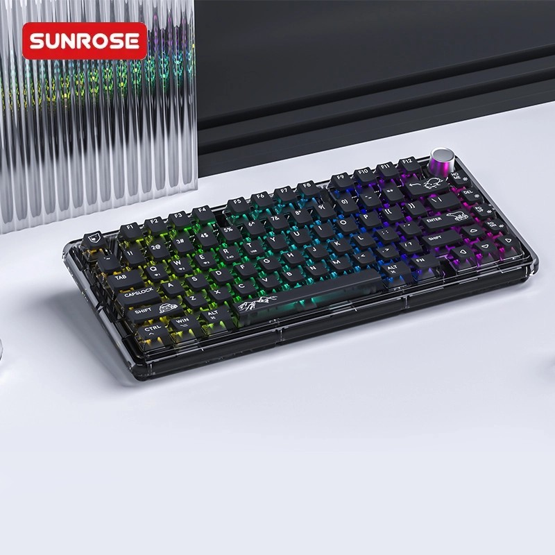 SUNROSE精晟小太阳K80无线透明机械键盘