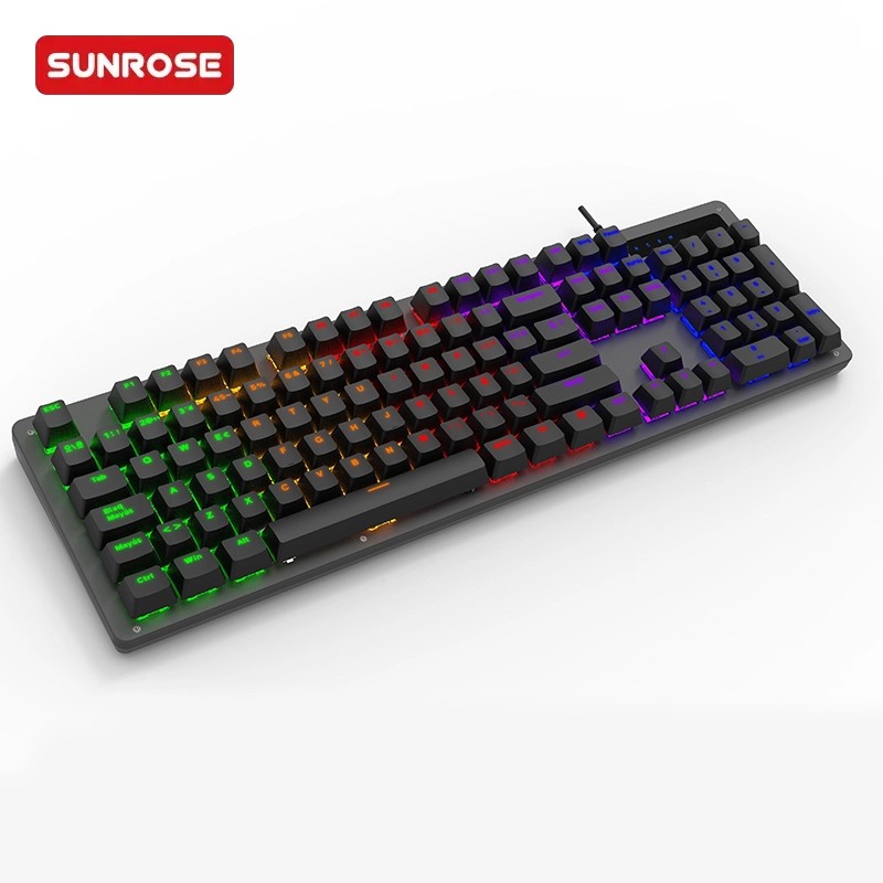 SUNROSE精晟小太阳MK104有线游戏机械键盘