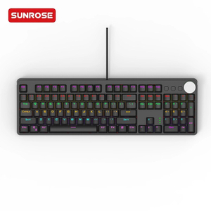 SUNROSE精晟小太阳K104有线机械游戏键盘