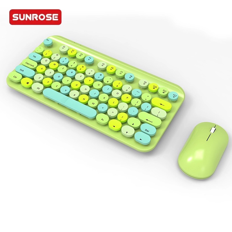 SUNROSE精晟小太阳QT-015多彩无线键盘鼠标套装