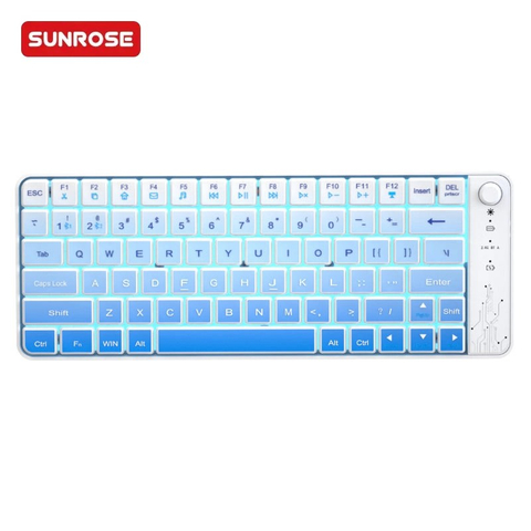 SUNROSE精晟小太阳WK04双模式透明键盘