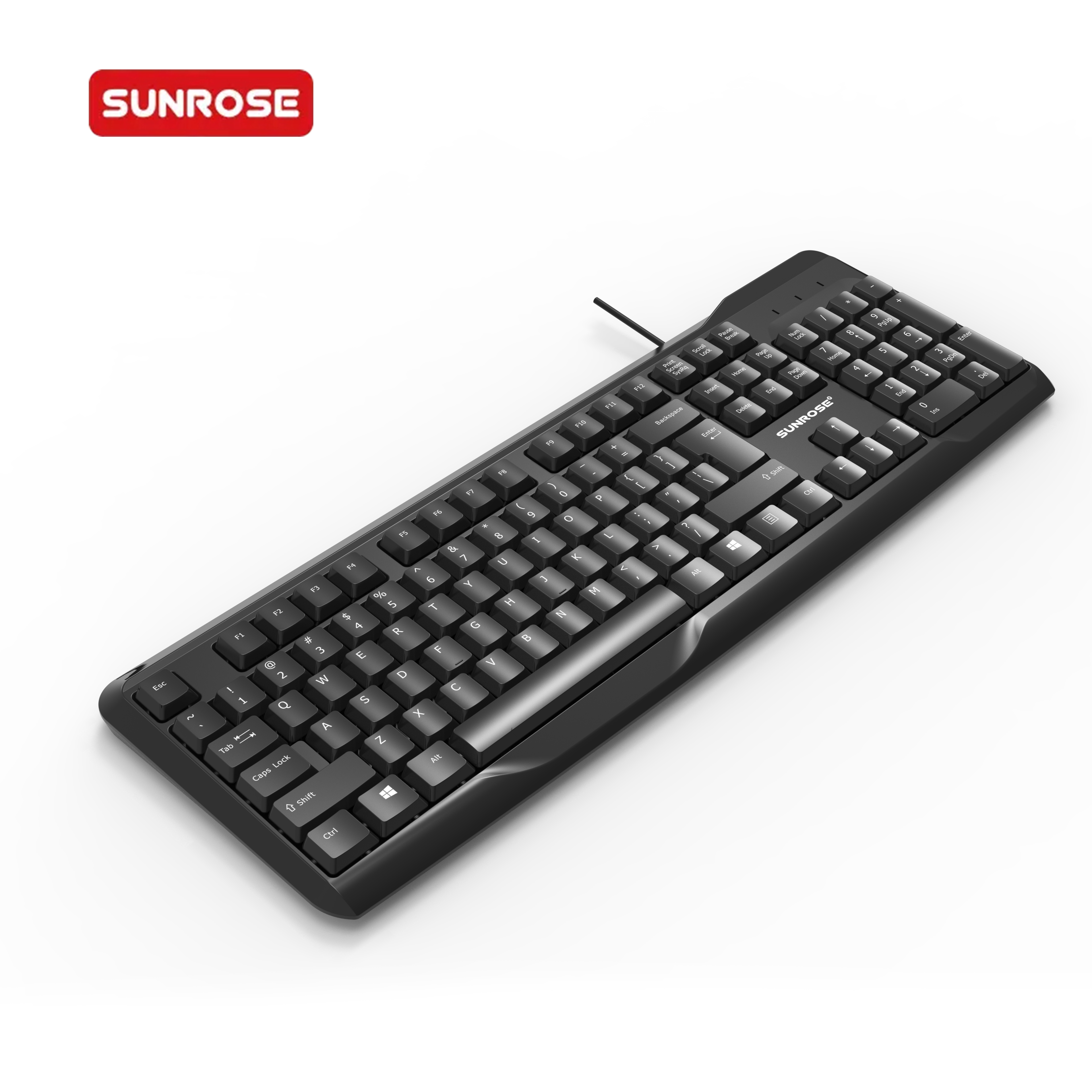 SUNROSE精晟小太阳9816紧凑型有线机械键盘