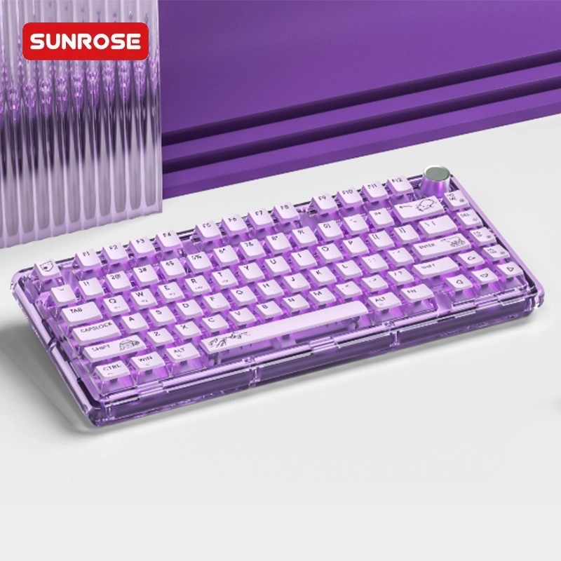 SUNROSE精晟小太阳K80无线透明机械键盘