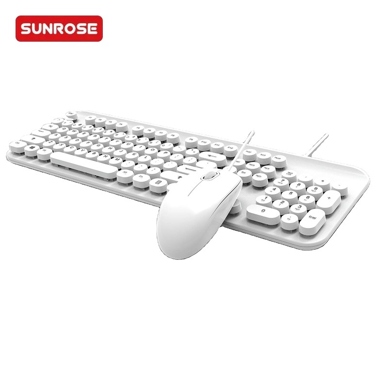 SUNROSE精晟小太阳QT-07WS摇滚风格键盘鼠标组合