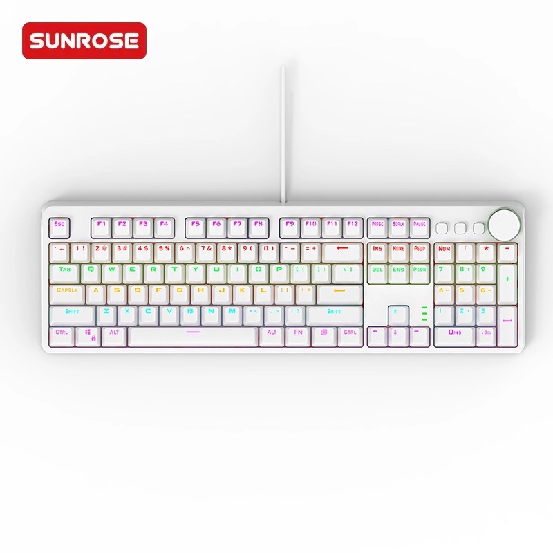 SUNROSE精晟小太阳K104有线机械游戏键盘