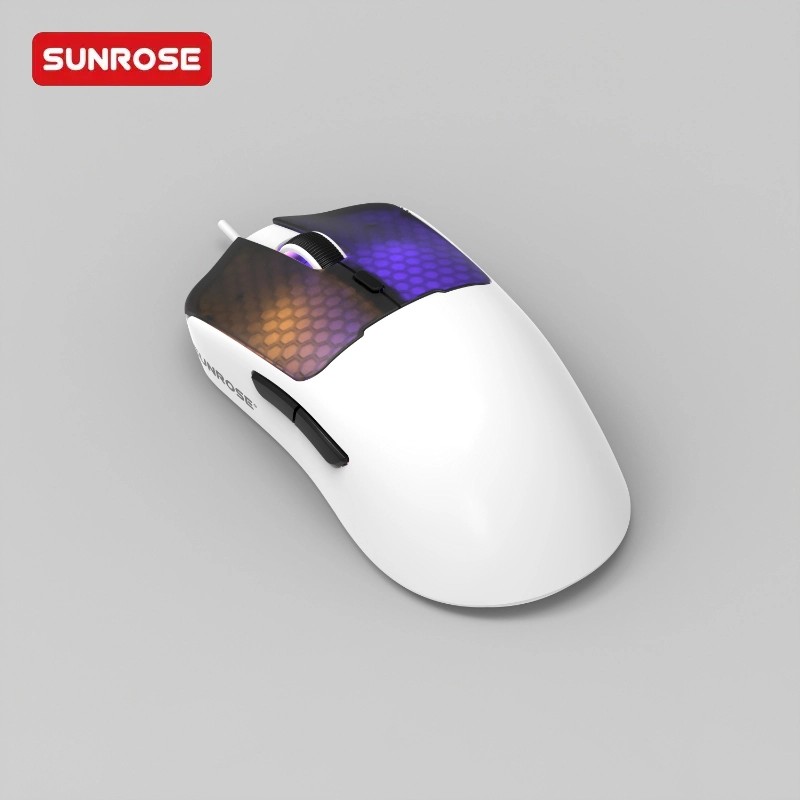 SUNROSE精晟小太阳G1轻量级RGB有线游戏鼠标