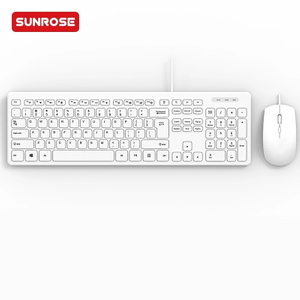 SUNROSE精晟小太阳OAK920 办公有线键盘和鼠标套装