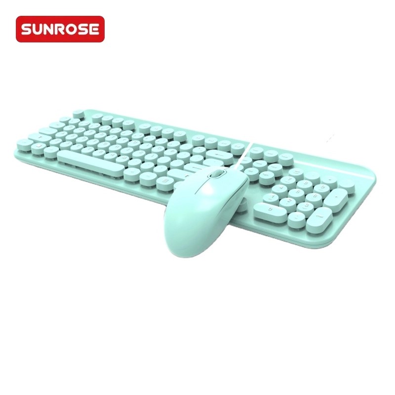 SUNROSE精晟小太阳QT-07WS摇滚风格键盘鼠标组合