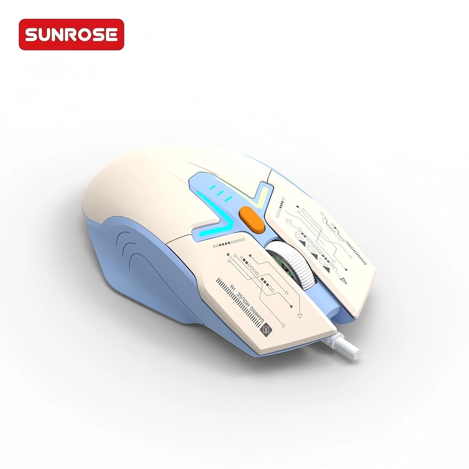SUNROSE精晟小太阳OMW315 RGB背光游戏有线鼠标