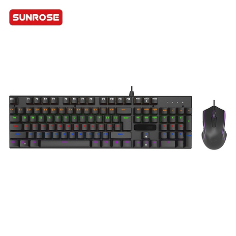 SUNROSE精晟小太阳 T710有线机械键盘和鼠标套餐