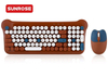 SUNROSE精晟小太阳QT-05可爱无线键盘和鼠标套装 