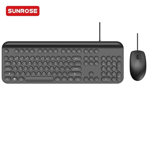 SUNROSE精晟小太阳QT-07WS摇滚风格键盘鼠标组合