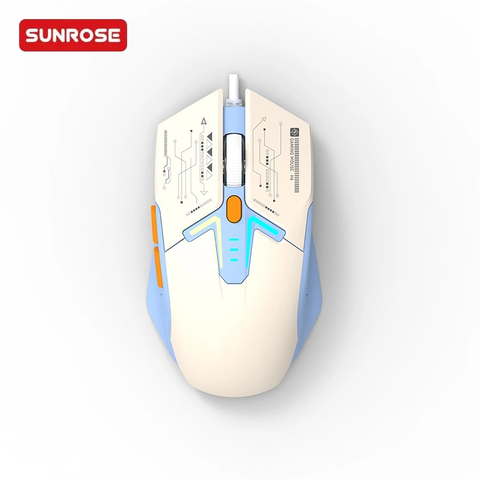 SUNROSE精晟小太阳OMW315 RGB背光游戏有线鼠标