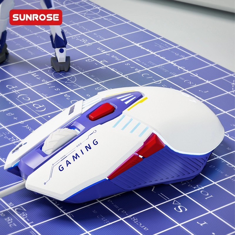 SUNROSE精晟小太阳CH800有线RGB游戏鼠标