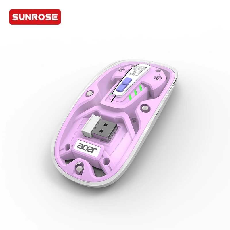 SUNROSE精晟小太阳OMR500无线透明鼠标
