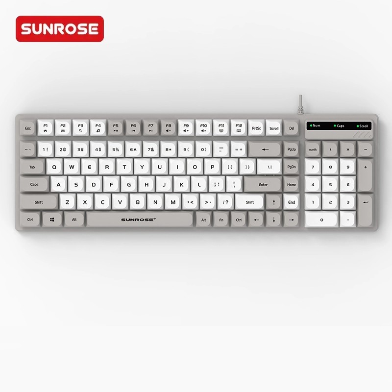 SUNROSE精晟小太阳9861有线游戏键盘