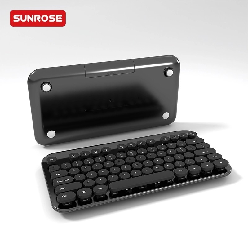SUNROSE精晟小太阳QT-01可爱朋克无线键盘