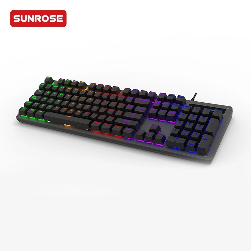 SUNROSE精晟小太阳MK104有线游戏机械键盘