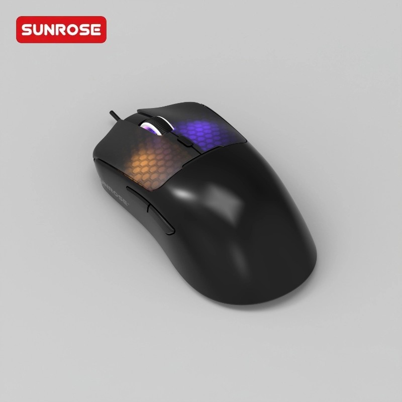 SUNROSE精晟小太阳G1轻量级RGB有线游戏鼠标