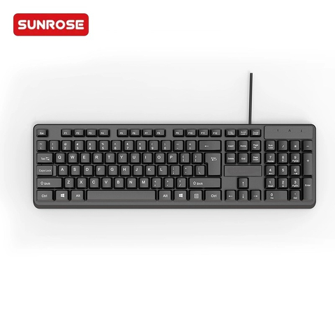 SUNROSE精晟小太阳9813有线办公键盘
