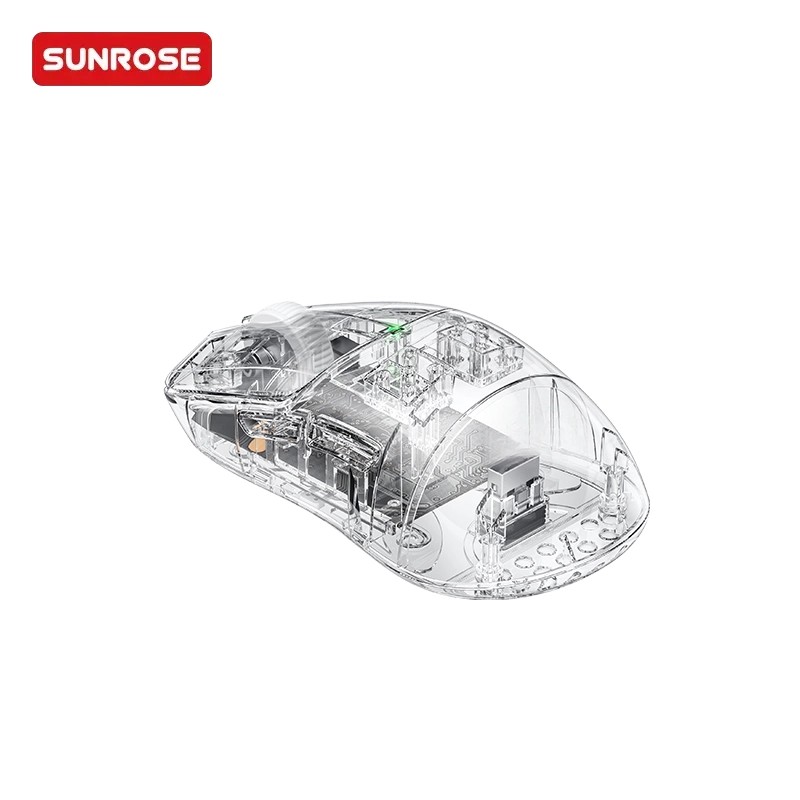 SUNROSE精晟小太阳QX-102三模式超轻透明鼠标