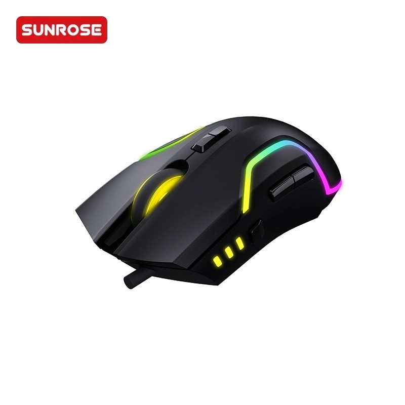 SUNROSE精晟小太阳M01有线游戏鼠标 13+1 RGB 鼠标
