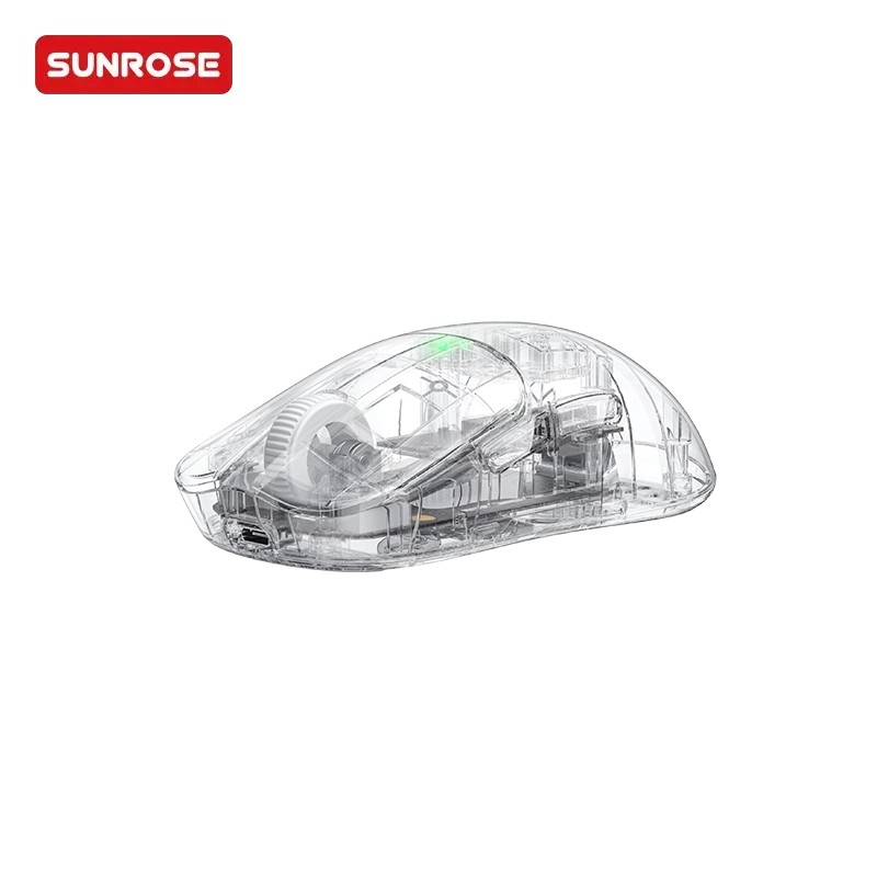 SUNROSE精晟小太阳QX-102三模式超轻透明鼠标