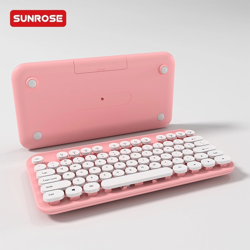 SUNROSE精晟小太阳QT-01可爱朋克无线键盘