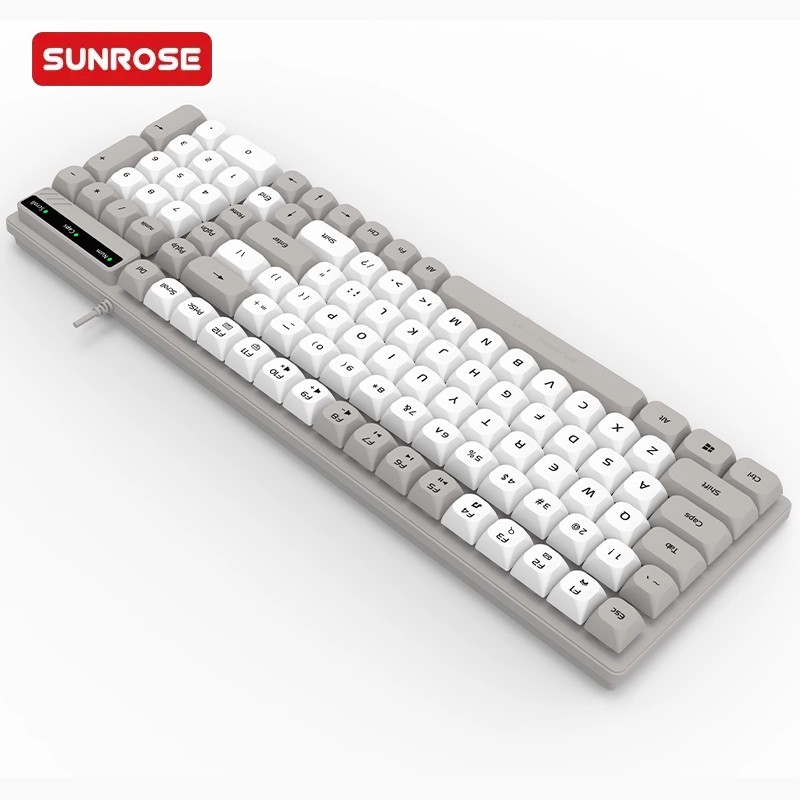 SUNROSE精晟小太阳9861有线游戏键盘