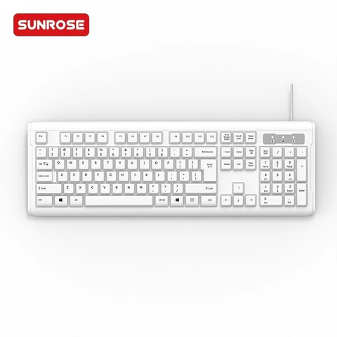 SUNROSE 精晟小太阳 9821 RGB有线办公键盘