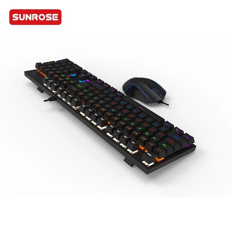 SUNROSE精晟小太阳 T710有线机械键盘和鼠标套餐