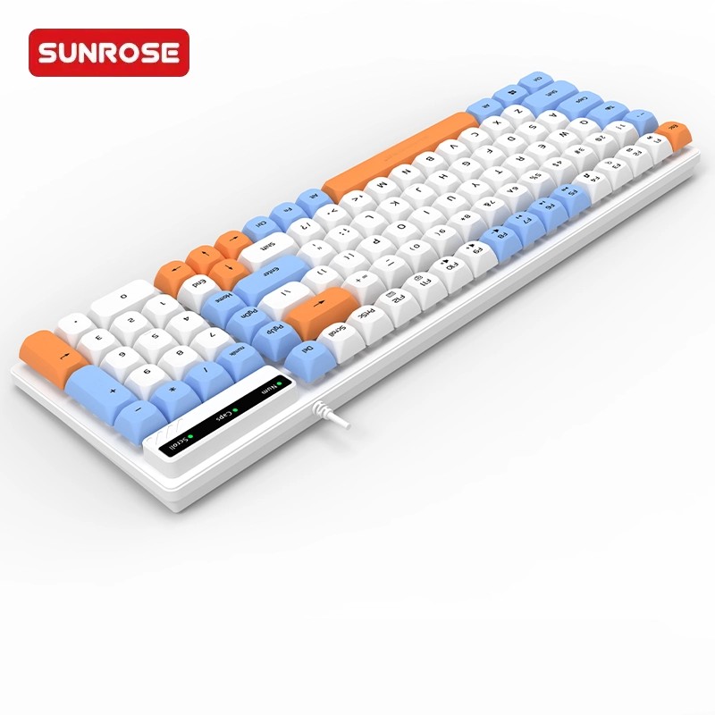 SUNROSE精晟小太阳9861有线游戏键盘