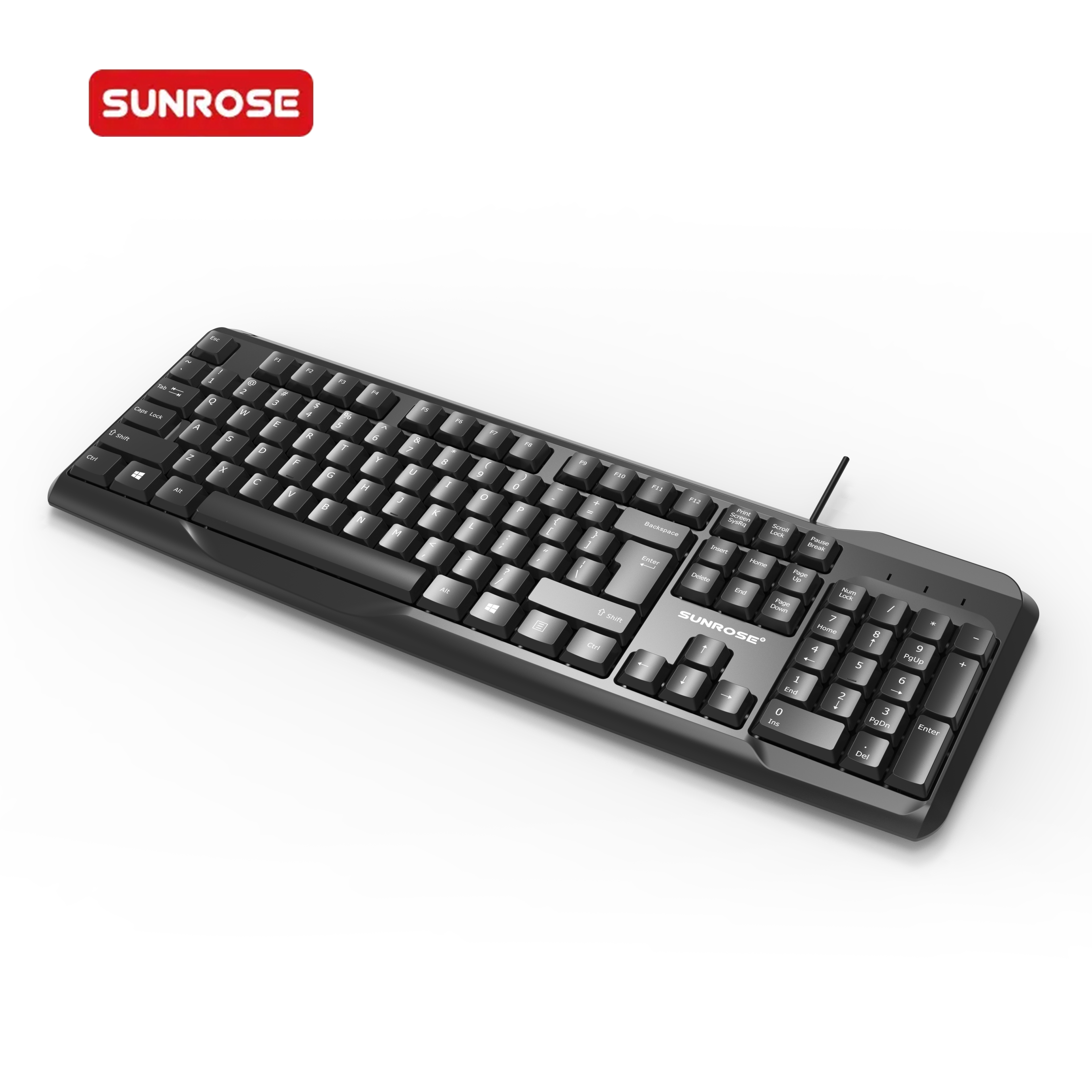 SUNROSE精晟小太阳9816紧凑型有线机械键盘